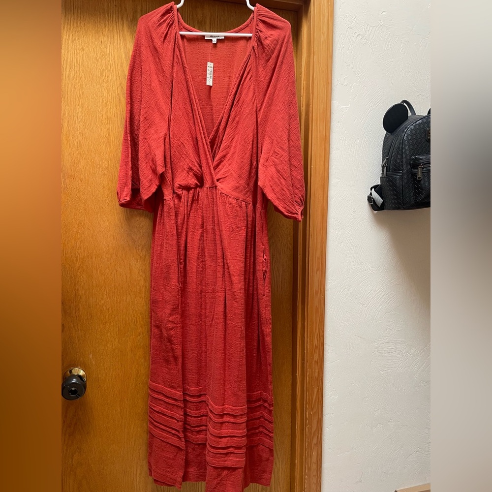 Madewell rust maxi dress NWT size 3x